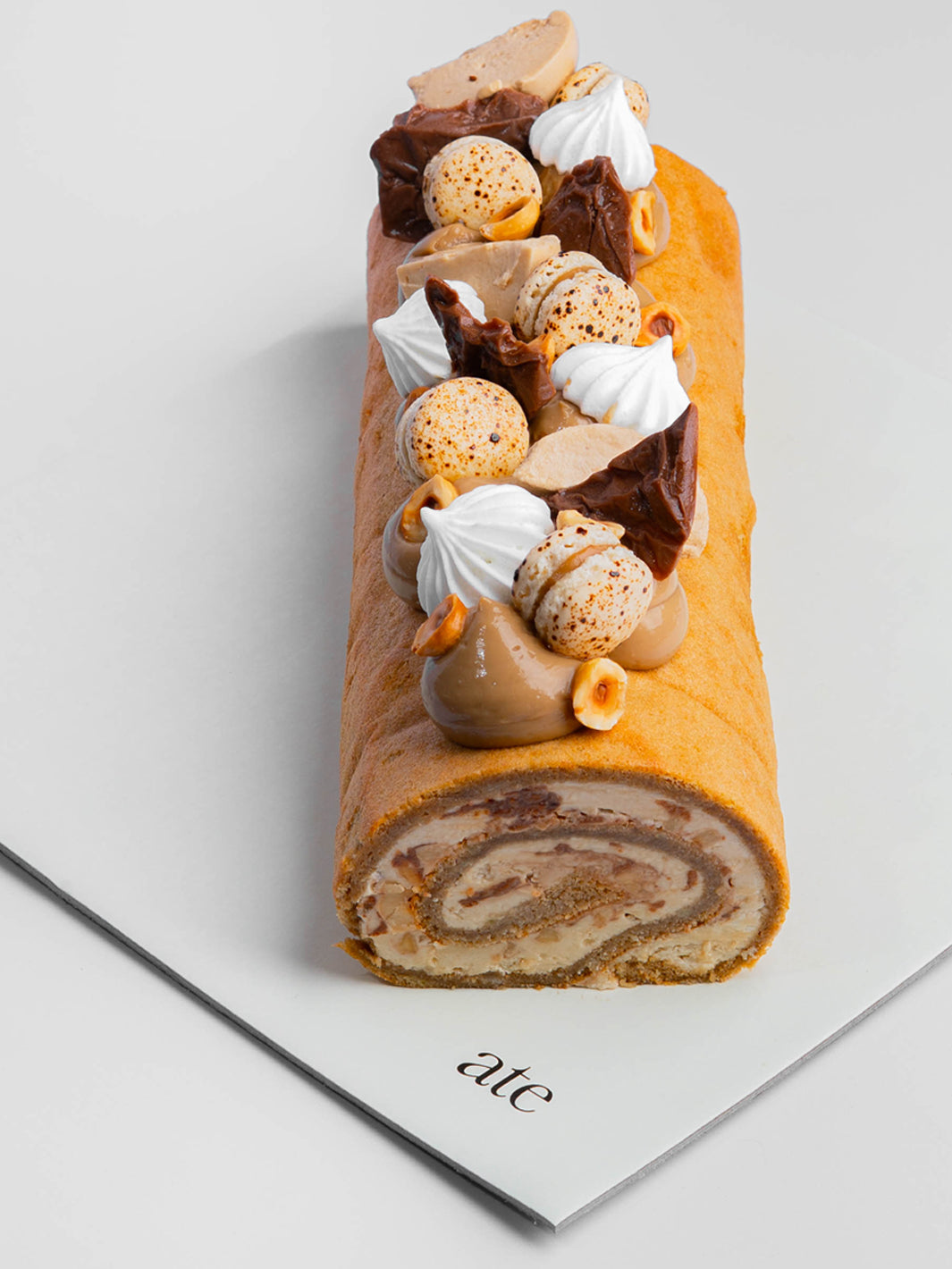 Cold Coffee Swiss Roll Cake