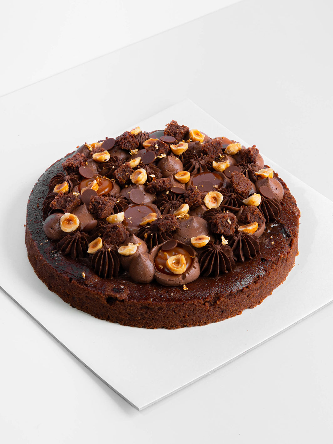 ate Fudgy Brownie Cake with Mocha Mousse