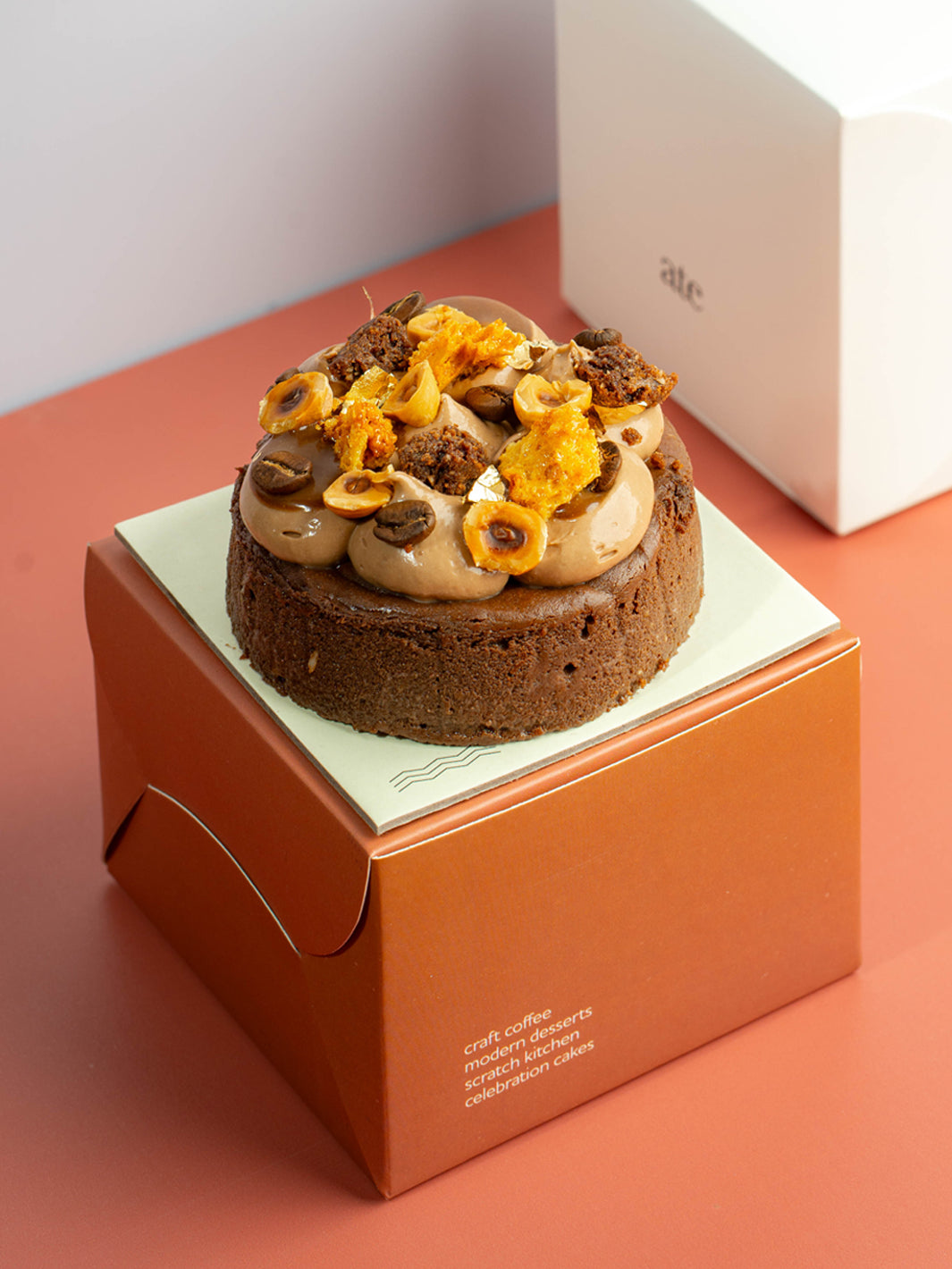 Mini Espresso Caramel Cocoa Basque Cheesecake