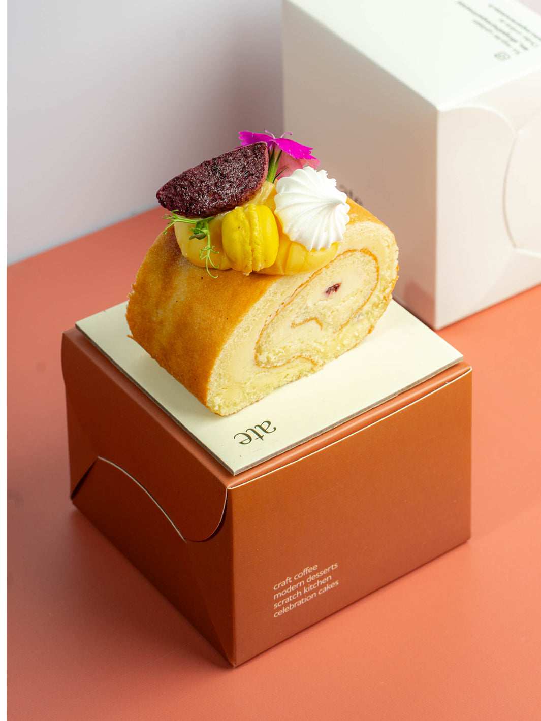 Blueberry, Citrus & Elderflower Swiss Roll
