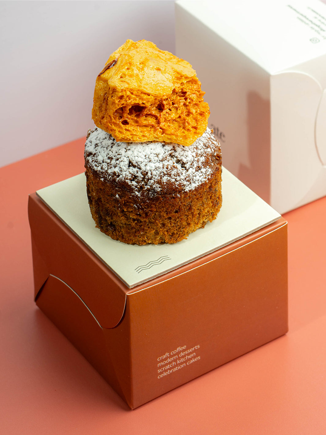 Moist Banana, Espresso & Salted Caramel Mini Cake