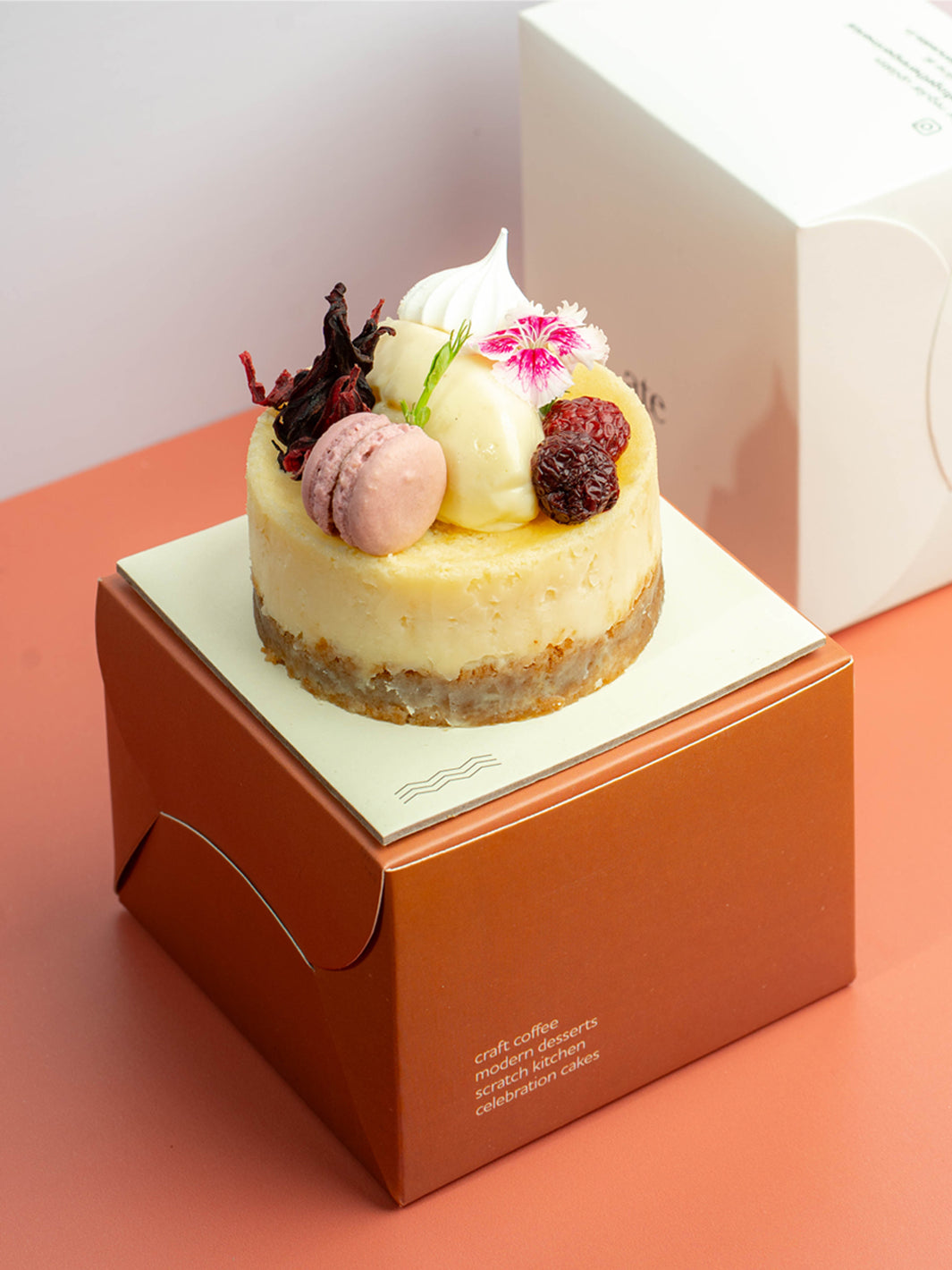Blackberry, Hibiscus & Citrus Baked Mini Cheesecake