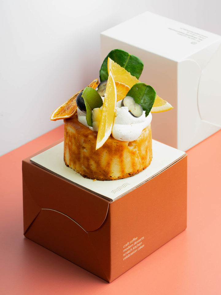 Mini Vanilla & Citrus Basque Cheesecake
