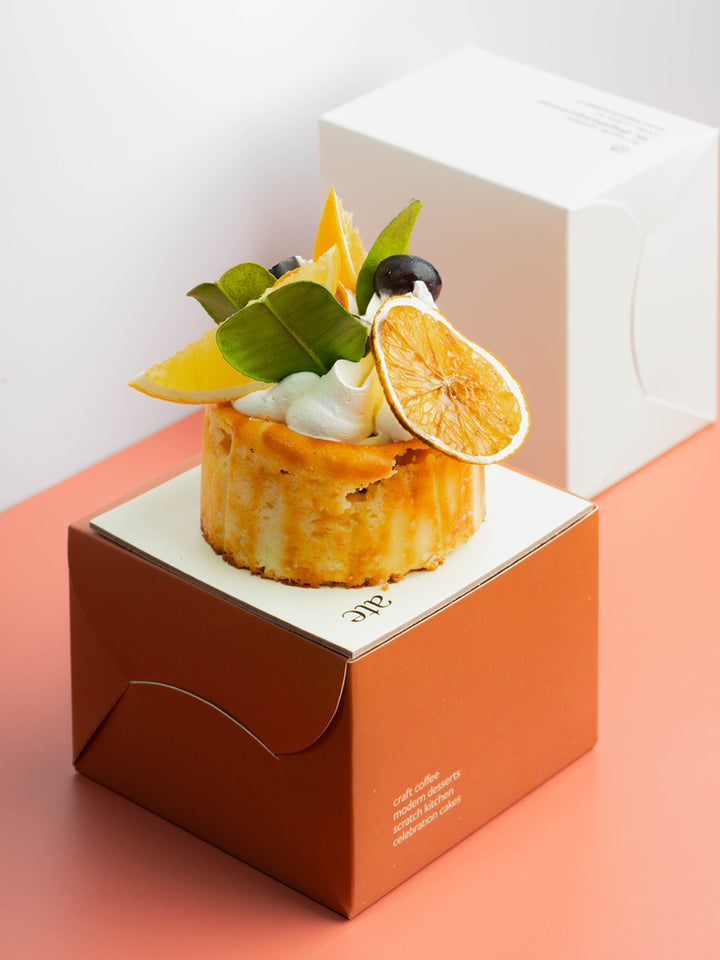 Mini Vanilla & Citrus Basque Cheesecake